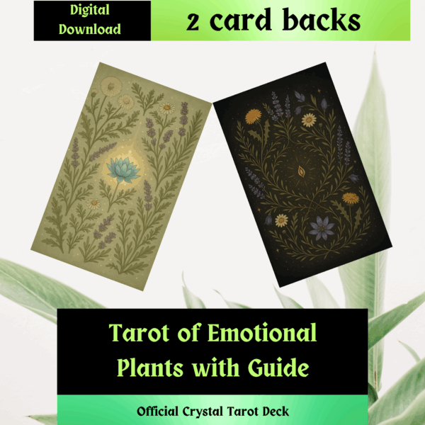 Tarot de las plantas emocionales con 22 arcanos mayores
